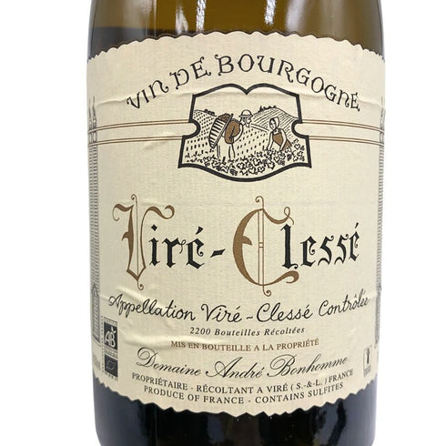 アンドレ ボノーム ヴィレ クレッセ 2020 750ml 13.5% Domaine Andre Bonhomme 白ワイン【B3】