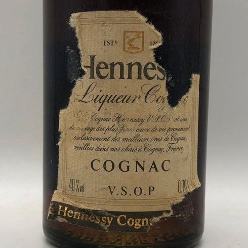 ヘネシー VSOP ファインシャンパーニュ スリムボトル グリーンボトル 特級表記 700ml 40% Hennessy Fine Champagne コニャック【U0】