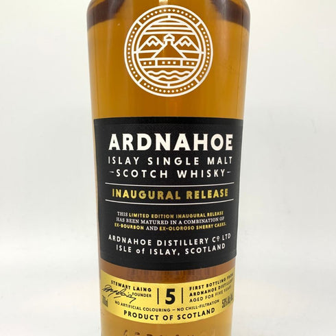 アイラ シングルモルト アードナッホー 5年 700ml 50% ARDNAHOE スコッチウイスキー【O2】
