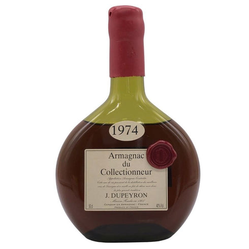 デュペイロン アルマニャック デュ コレクショナー 1974 500ml 40% J.DUPEYRON ARMAGNAC DU COLLECTIONNEUR ブランデー【O0】