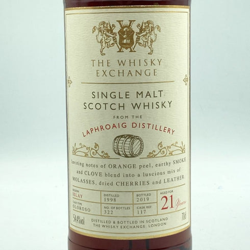 ウイスキーエクスチェンジ ラフロイグ 20周年記念 1998 21年 700ml 54.4% 20周年記念限定 Laphroaig スコッチウイスキー【R1】