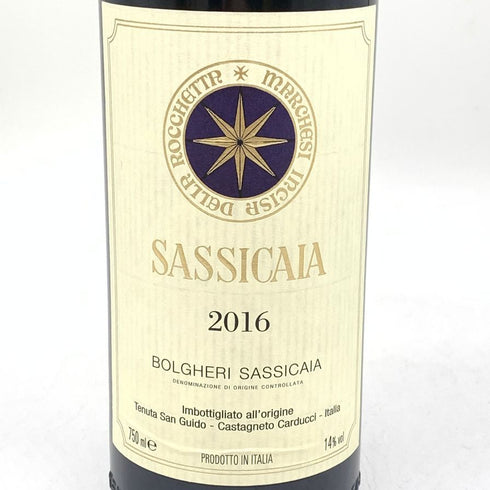 サッシカイア 2016 750ml 14% SASSICAIA イタリアワイン【T】