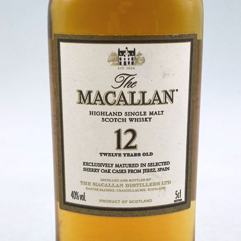 ザ マッカラン 12年 旧ボトル 50ml 40% THE MACALLAN スコッチウイスキー【N4】