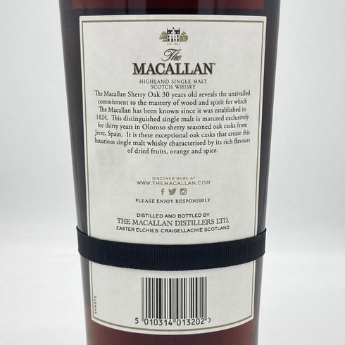 【同梱不可】マッカラン 30年 シェリーオークカスク 2019 700ml 43% MACALLAN SHERRY OAK CASKS スコッチウイスキー【G】