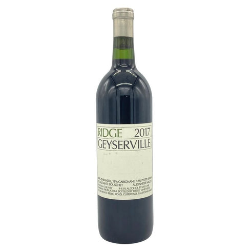 ガイザーヴィル リッジ ヴィンヤーズ 2017 750ml 14.5% GEYSERVILLE RIDGE VINEYARDS カリフォルニアワイン【O1】