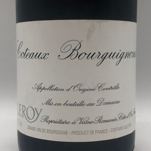ドメーヌ ルロワ コトー ブルギニョン 2021 750ml 13% Domaine Leroy Coteaux Bourguignons ブルゴーニュワイン【AFA15】