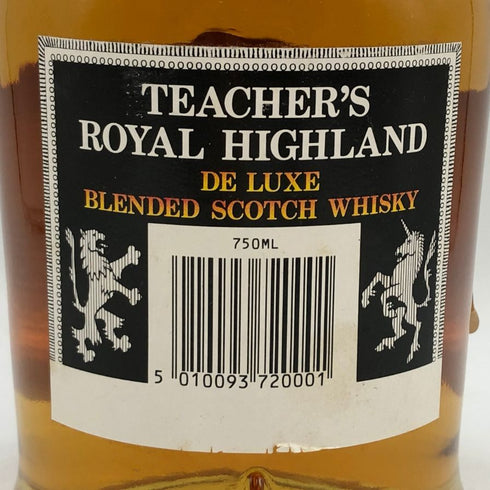 ティーチャーズ 12年 ロイヤル ハイランド デラックス 750ml 43% TEACHER'S ROYAL HIGHLAND DE LUXE スコッチウイスキー【N0】