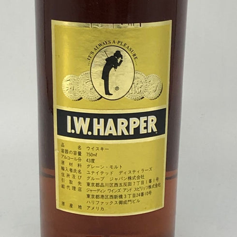 I.W.ハーパー ゴールドメダル 750ml 40% IW HARPER バーボン【I4】
