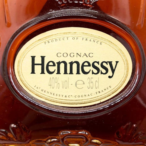 ヘネシーXO クリアボトル 金キャップ 350ml Hennessy コニャック【D1】