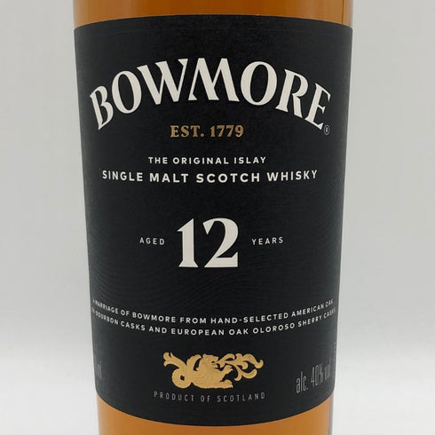 ボウモア 12年 ブラックラベル 700ml 40% BOWMORE スコッチウイスキー【M0】