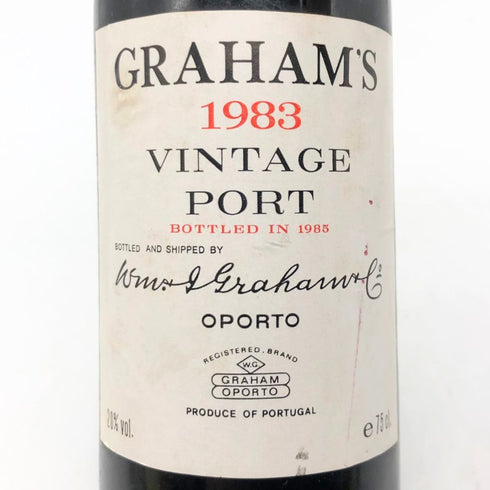 グラハム ヴィンテージ ポート 1983 750ml 20% GRAHAM`S VINTAGE PORT フランスワイン【Z】
