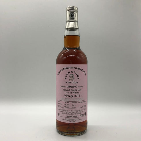 シグナトリー リンクウッド 12年 2012-2025 for SHINANOYA 1stフィルオロロソシェリーバット 700ml 59.9% Linkwood スコッチウイスキー【U1】