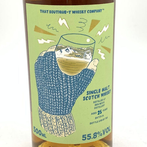 ベン ネヴィス 25年 ブティック Y ウイスキー カンパニー バッチ16 10周年記念ボトル 500ml 55.8% BOUTIQUE-Y WHISKY COMANY スコッチウイスキー【Q】