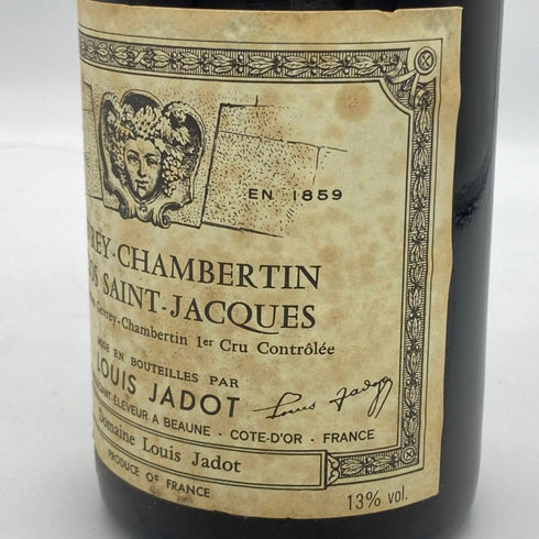 ルイ ジャド ジュヴレ シャンベルタン クロ サン ジャック 1989 750ml 13% LOUIS JADOT ブルゴーニュワイン【O1】