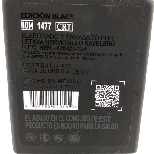カヴァデオロ ブラックエディション 350ml 40% Cava de Oro テキーラ1089g【C1】