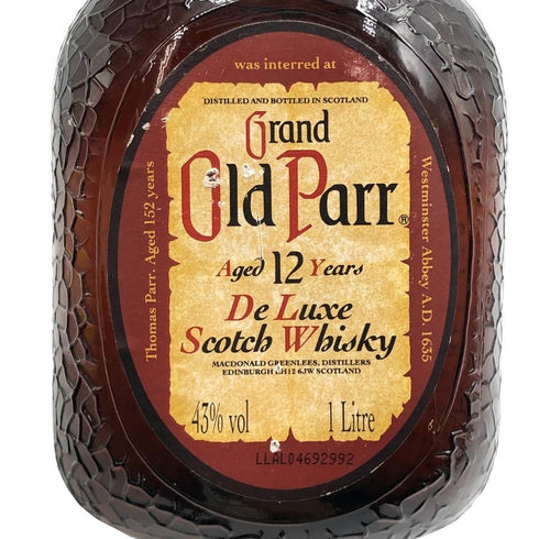 グランド オールド パー 12年 デ ラックス 1000ml 43% Grand Old Parr De Luxe スコッチウイスキー【E3】