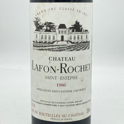 シャトー ラフォン ロシェ 1986 375ml 12.5% CHATEAU LAFON-ROCHET ボルドーワイン【K1】