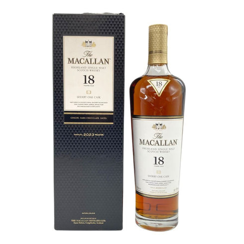 マッカラン 18年 シェリーオークカスク 2023 700ml 43% The MACALLAN 箱付 スコッチウイスキー【F2】