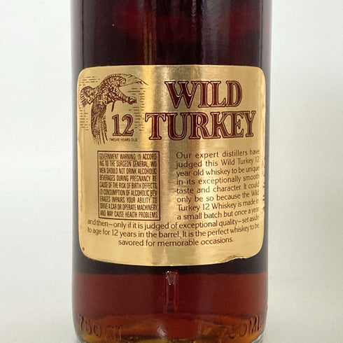 ワイルドターキー 12年 ゴールドラベル 750ml WILD TURKEY アメリカウイスキー【H4】