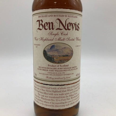 ベンネヴィス 12年 1996-2008 シングルカスク #811 700ml 46% BEN NEVIS Single Cask 【G】