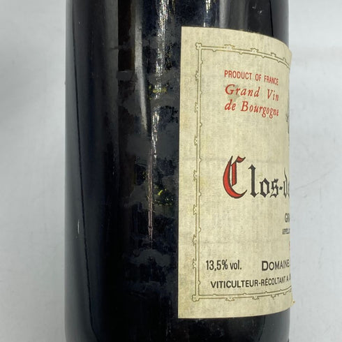 ドメーヌ ジャン グリヴォ クロ ド ヴージョ グランクリュ 1989 750ml 13.5% Domaine Jean Grivot Clos de Vougeot Grand Cru ブルゴーニュワイン【T1】