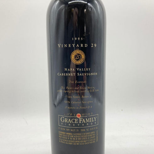 グレース ファミリー ヴィンヤード 29 1995 750ml 13.2% GRACE FAMILY VINEYARDS 【G4】