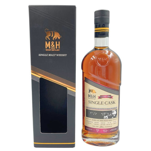 M&H シングルカスク Dead Sea for Master of Whisky Mr. SHIZUYA BAR LIVET 10周年記念 700ml 68.5% SINGLE CASK 【I1】