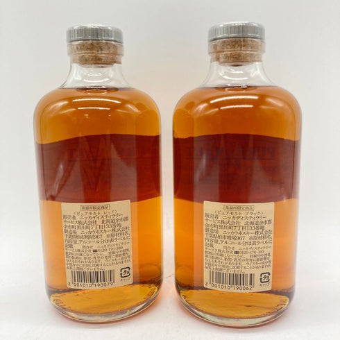 東京都限定◆ニッカ ウイスキー ピュアモルト 蒸留所限定 ブラック レッド 500ml 43% NIKKA WHISKY PURE MALT 2本セット 【W】