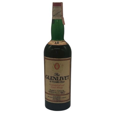 グレンリベット 12年 特級 アンブレンデッド 赤アザミ 旧ボトル 750ml 43% GLENLIVET スコッチウイスキー【L2】