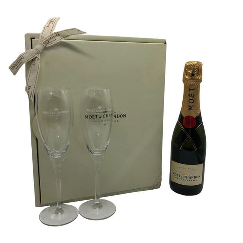 モエ エ シャンドン ブリュット 白 グラス付き 375ml 12% Moet & Chandon BRUT シャンパン【I0】