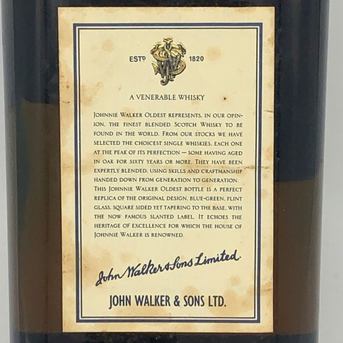 ジョニーウォーカー オールデスト ブルーラベル 750ml 43% Johnnie Walker Oldest スコッチウイスキー【Y1】