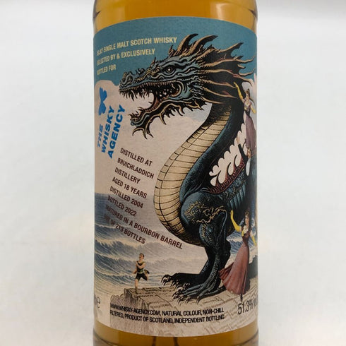 ブルイックラディ 18年 2004 ウイスキーエージェンシー 700ml 51.3% Bruichladdich スコッチウイスキー【K0】