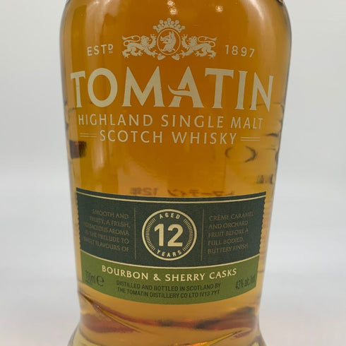 トマーティン 12年 バーボン&シェリーカスク 700ml 43% TOMATIN スコッチウイスキー【K1】