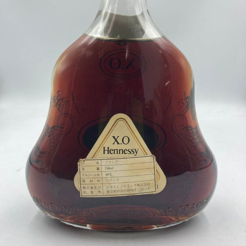 ヘネシーXO クリアボトル 金キャップ 700ml 40% Hennessy コニャック【E3】