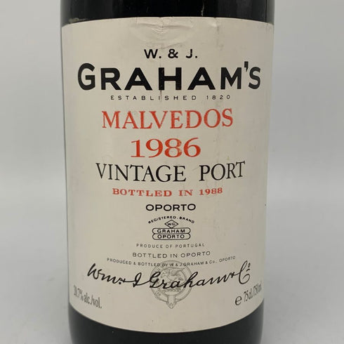 グラハム ヴィンテージ ポート 1986 750ml 20% GRAHAM`S VINTAGE PORT 赤ワイン【A】