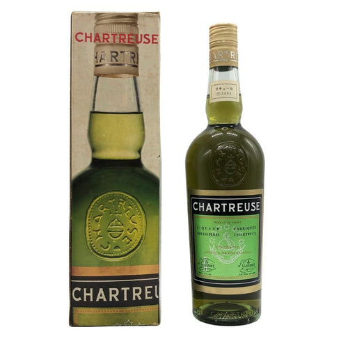 シャルトリューズ ヴェール 白キャップ 旧ボトル 750ml 55% CHARTREUSE リキュール【F4】