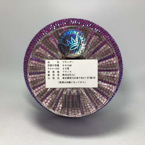 クラウンバイン トラディションスタイル パープルスワロフスキー 600ml 40% CROWNVINE TRADITION STYLE ブランデー【DD】