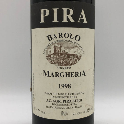 ルイジピラ バローロ マルゲリア 1998 750ml 14.5% Luigi Pira Barolo Margheria イタリアワイン【N1】