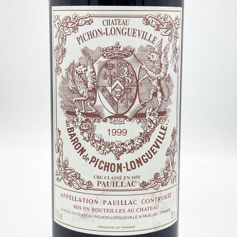 シャトー ピション ロングヴィル バロン 1999 750ml 13% CHATEAU PICHON LONGUEVILLE ボルドーワイン【J】