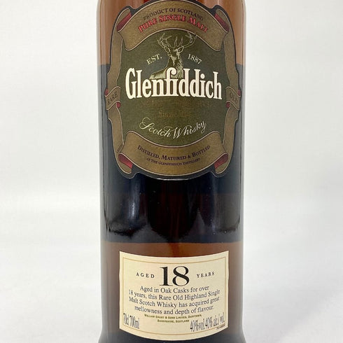 グレンフィディック 18年 ピュアシングルモルト 700ml 40% Glenfiddich PURE SINGLE MALT スコッチウイスキー【Y】