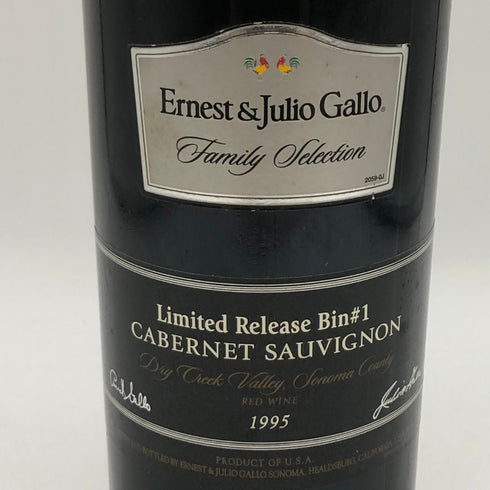 アーネスト ジュリオ ガロ リミテッド リリース #1 カベルネ 1995 750ml 13.5% Ernest & Julio Gallo Limited Release Cabernet Sauvignon カリフォルニアワイン【A0】