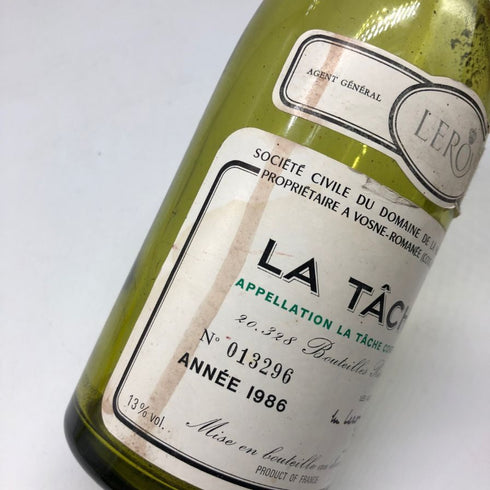 ドメーヌ ド ラ ロマネ コンティ ラターシュ 1986 750ml 空き瓶 DRC Domaine de la Romanée-Conti LA TACHE【B1】