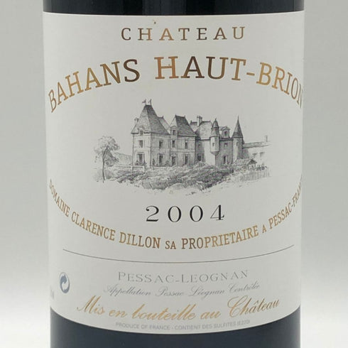 シャトー バーン オー ブリオン 2004 750ml 12.5% Chateau Bahans Haut-Brion ボルドーワイン【J4】