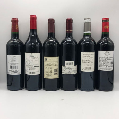 ボルドーワイン 【6本セット】 13%前後 750ml BORDEAUX ボルドーワイン【MA7】