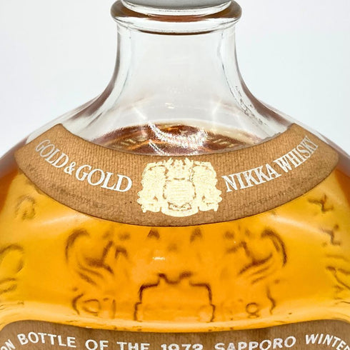 東京都限定◆ニッカ ウイスキー ゴールド&ゴールド 1972 札幌オリンピック 特級 従価 760ml 43% NIKKA WHISKY GOLD&GOLD 【G1】
