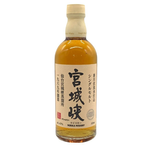 東京都限定◆ニッカ シングルモルト 新川伏流水仕込 宮城峡 仙台宮城峡蒸留所 500ml 43% NIKKA 【S1】