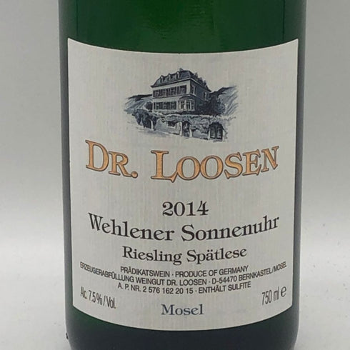ドクター ローゼン ヴェーレナー ゾンネンウーア リースリング シュペートレーゼ 750ml 7.5 Dr.Loosen Wehlener Sonnenuhr Riesling AUSLESE 白ワイン【F0】