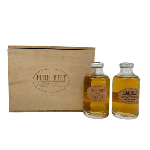 東京都限定◆ニッカ ピュアモルト レッド ブラック 50ml 43% NIKKA 2本セット 【E4】