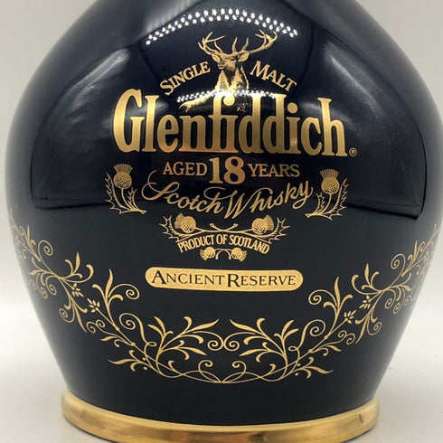 グレンフィディック 18年 エンシェントリザーブ 青陶器 ブルー 700ml 43% Glenfiddich スコッチウイスキー1154g【X1】