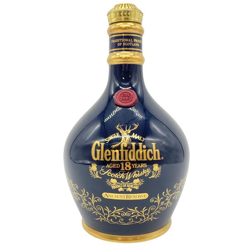 グレンフィディック 18年 エンシェントリザーブ 陶器 青 ブルー 700ml 43% 1147g Glenfiddich 【J4】